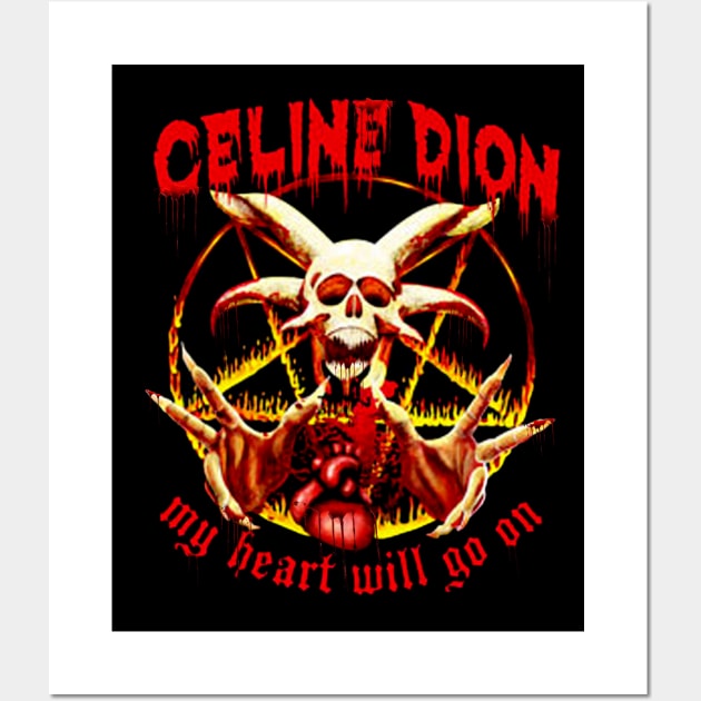 Celine dion art fire blood Wall Art by ST-12